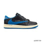 Fragment x Travis Scott x AJ 1 Low 3.0 “Black and White Blue” Shoes Sneakers – nk0005308