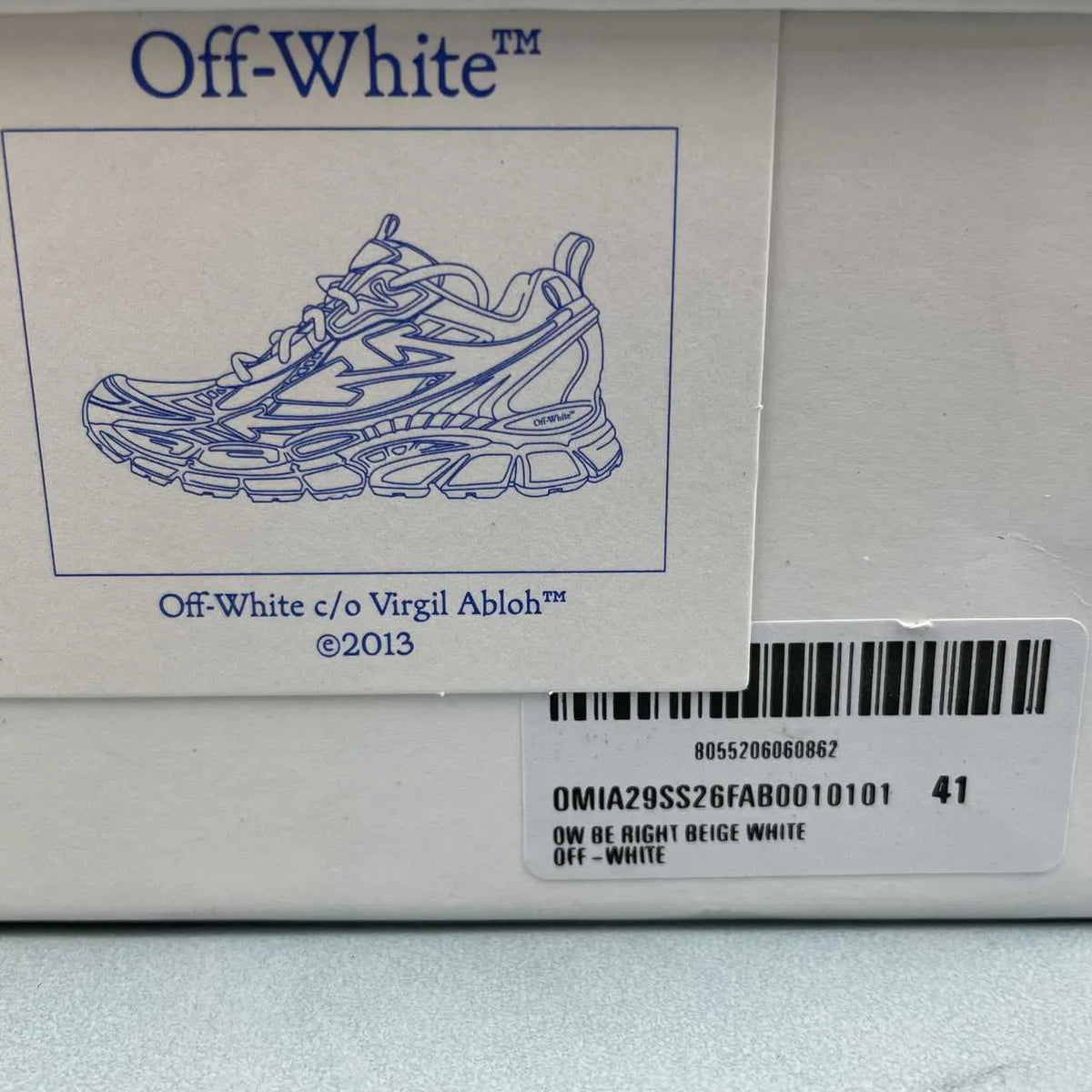 OW “Be Right Back” Open Shoes Sneakers – nk0005407