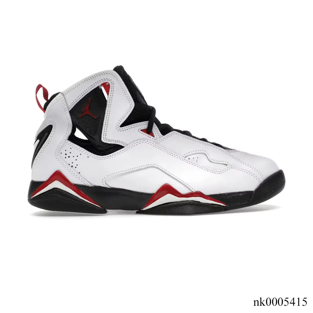 JD True Flight White Varsity Red Shoes Sneakers – nk0005415