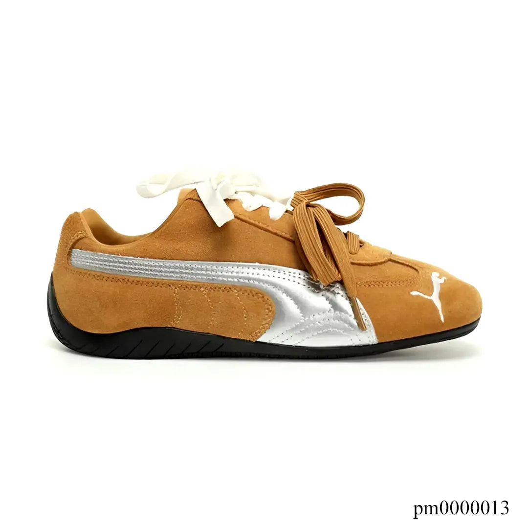 PM Speedcat Lace-up Honey Silver Shoes Sneakers – pm0000013